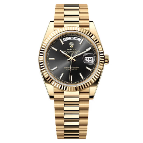 Rolex Day-Rolex Date 40 | REF. 228238 | Black Dial | Box & Papers | 18k Yellow Gold