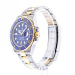 Rolex Submariner Rolex Date Blue Dial Yellow Gold 126613LB