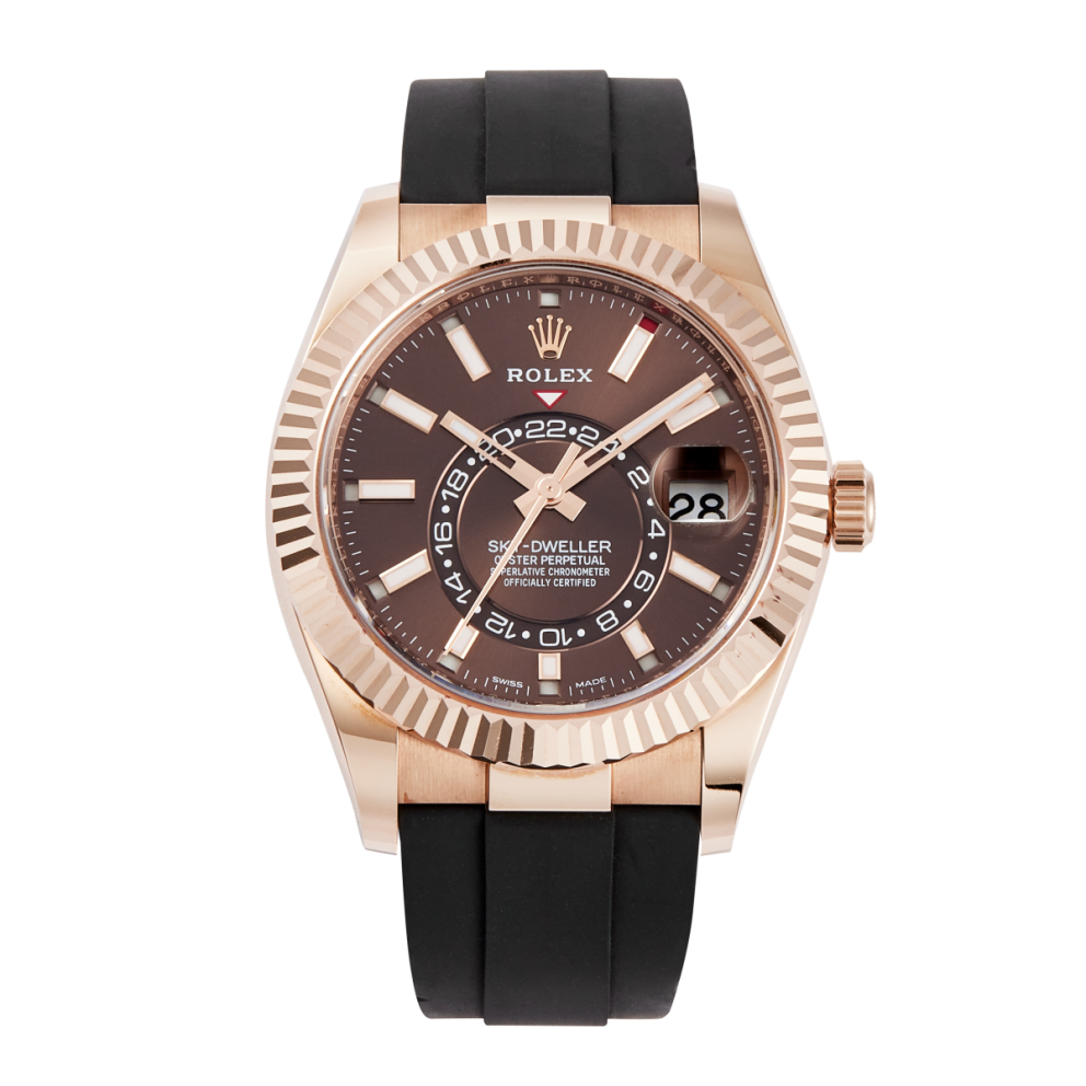 Rolex Sky-Dweller Automatic Rose Gold Chocolate Dial Swiss Made - Code: SW898