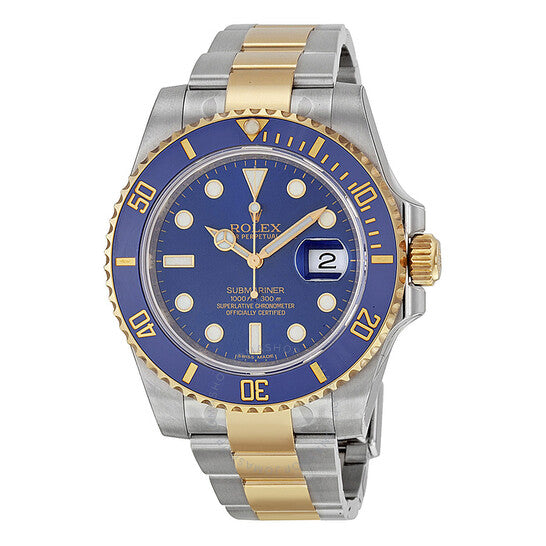 Rolex Submariner Rolex Date Blue Dial Two-tone Yellow Gold Swiss Made 5A