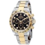 Rolex Cosmograph Daytona Black Dial 18K Yellow Gold Swiss Made - Code: 03