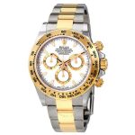 Rolex Cosmograph Daytona White Dial Stainless Steel and 18K Yellow Gold Swiss Made- Code: SW037