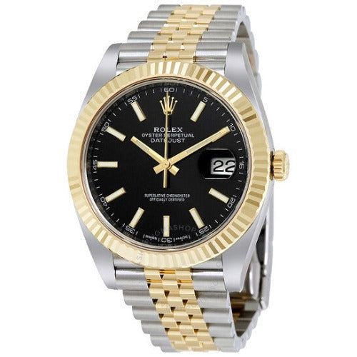 Rolex Datejust 36 Black Dial Steel and Yellow Gold Jubilee Swiss Made- Code: WS048