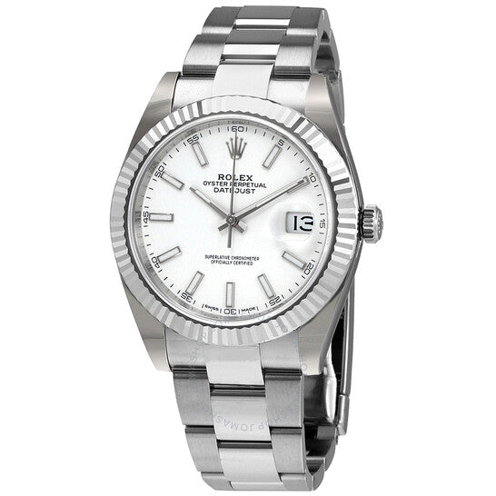 Rolex Datejust 41 White Dial Automatic Rolex Oyster Swiss Made Code: SW514