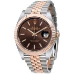 Rolex Datejust 41 Chocolate Dial Steel and 18K Everose Gold Jubilee