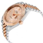 Rolex Date Just Sundust Diamond Dial Steel and 18 Everose Gold Jubilee Swiss Made Code: SW5125