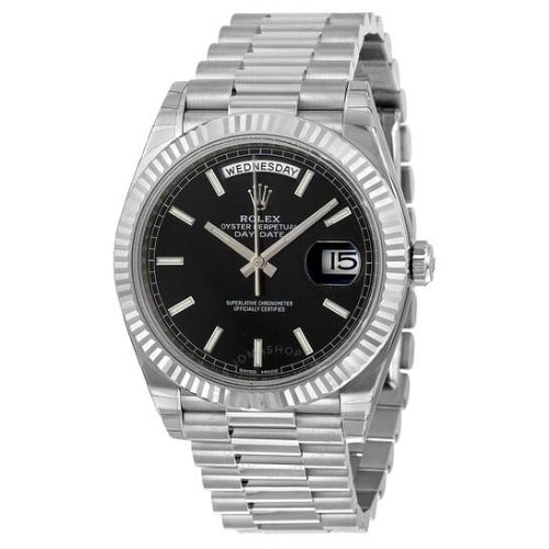 Rolex Day-Rolex Date 40 Black Dial - Code: RLX060