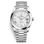 Day Rolex Date 40 White Dial Automatic Platinum - Code: RLX057