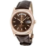 Rolex Day-Rolex Date 36mm President Chocolate Dial 18kt Everose Gold Code: SW666