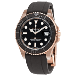 Rolex Yacht-Master 18kt Everose Gold Black Dial 40