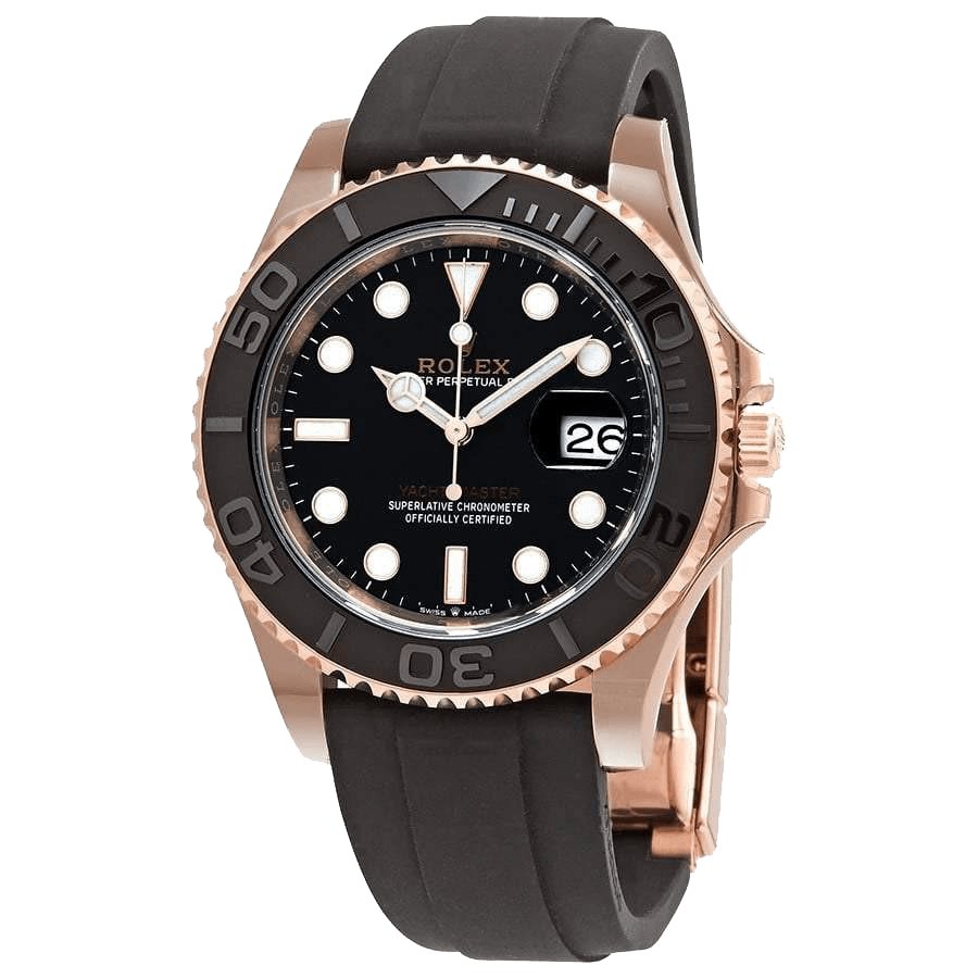 Rolex Yacht-Master 18kt Everose Gold Black Dial Swiss Made 5A