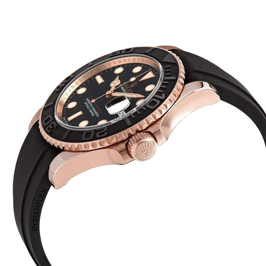 Rolex Yacht-Master 18kt Everose Gold Black Dial Swiss Made 5A