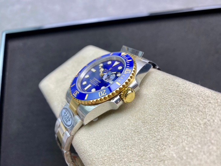 Rolex Submariner Rolex Date Blue Dial Two-tone Yellow Gold Swiss Made 5A